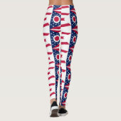 Leggings Drapeau de l'Ohio, drapeau de l'État américain (Dos)