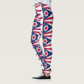 Leggings Drapeau de l'Ohio, drapeau de l'État américain (Gauche)