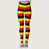 Leggings Drapeau de l'Ouganda (Devant)