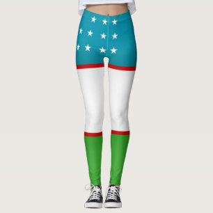 Leggings Drapeau de l'Ouzbékistan cool