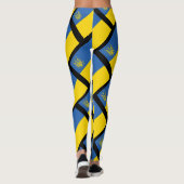 Leggings Drapeau de l'Ukraine avec Trident (Dos)