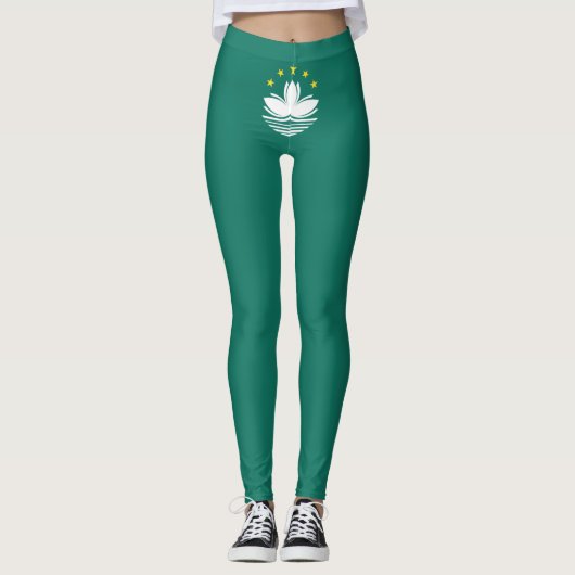 Leggings Drapeau de Macao (Région chinoise) (Devant)