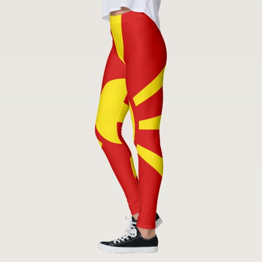 Leggings Drapeau de Macédoine (Gauche)