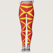 Leggings Drapeau de Macédoine du Nord (Devant)