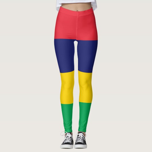 Leggings Drapeau de Maurice (Devant)