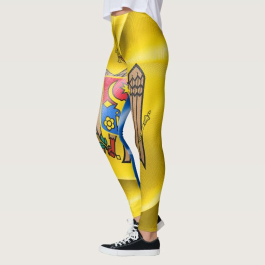 Leggings Drapeau de Moldavie (Gauche)