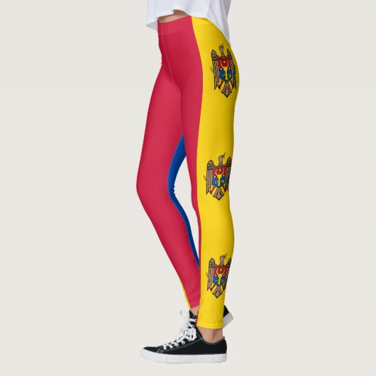 Leggings Drapeau de Moldova (Gauche)