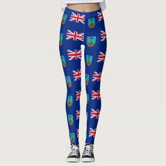 Leggings Drapeau de Montserrat (Devant)