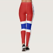 Leggings Drapeau de Norvège Scandinave (Dos)