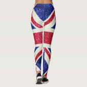 Leggings Drapeau de parties scintillant Royaume-Uni Londres (Dos)