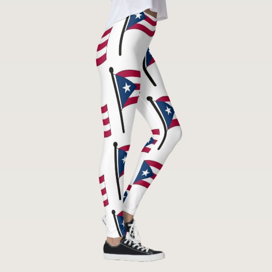Leggings Drapeau de Porto Rico (Droite)