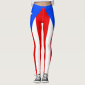 Leggings Drapeau de Porto Rico (Devant)