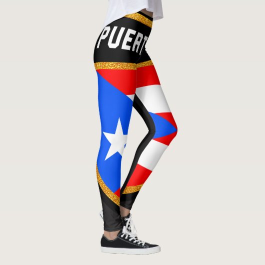 Leggings Drapeau de Porto Rico (Droite)