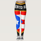 Leggings Drapeau de Porto Rico (Devant)