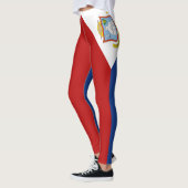 Leggings Drapeau de Saint-Martin (Gauche)