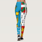 Leggings Drapeau de Saint-Pierre-et-Miquelon (Dos)