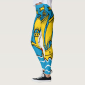 Leggings Drapeau de Saint-Pierre-et-Miquelon (Gauche)