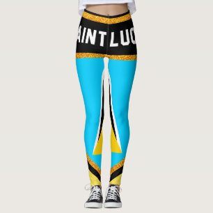 Leggings Drapeau de Sainte-Lucie