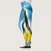 Leggings Drapeau de Sainte-Lucie (Gauche)