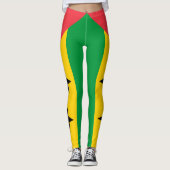 Leggings Drapeau de Sao Tomé-et-Principe (Devant)