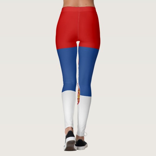 Leggings Drapeau de Serbie Cool (Dos)