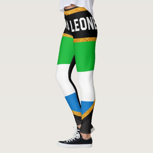 Leggings Drapeau de Sierra Leone (Gauche)