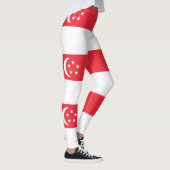 Leggings Drapeau de Singapour (Droite)
