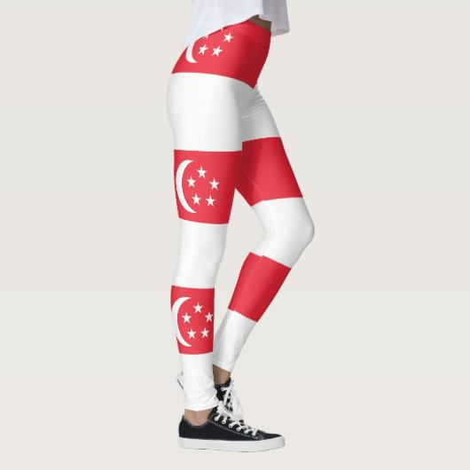 Leggings Drapeau de Singapour (Droite)