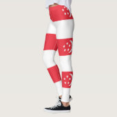 Leggings Drapeau de Singapour (Gauche)