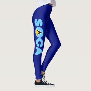 Leggings Drapeau de Soca Sainte-Lucie