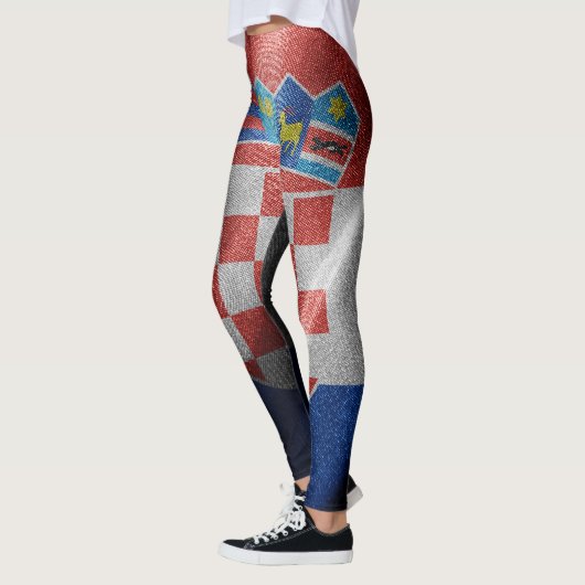 Leggings Drapeau de soie croate (Gauche)