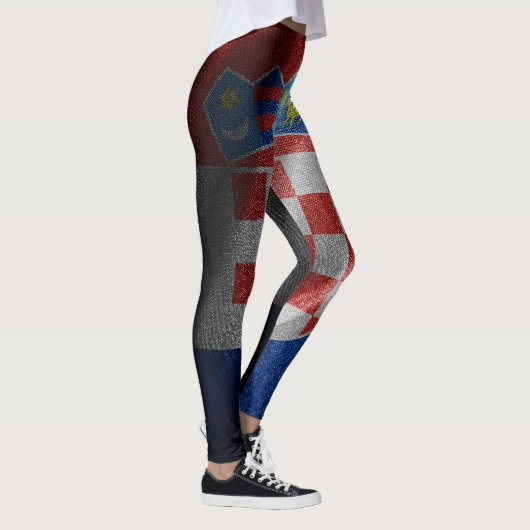 Leggings Drapeau de soie croate (Droite)