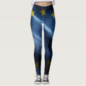 Leggings Drapeau de soie de l'UE (Devant)