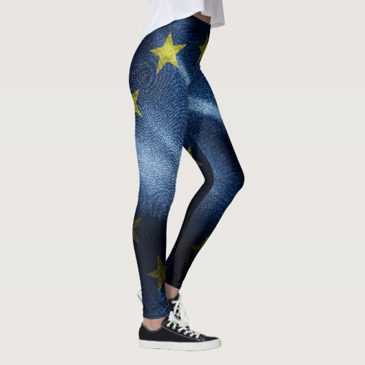 Leggings Drapeau de soie de l'UE (Droite)