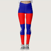 Leggings Drapeau de Taïwan (Devant)