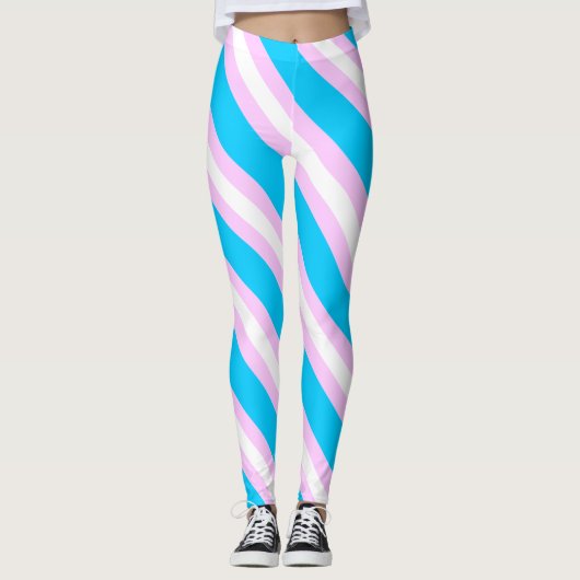 Leggings Drapeau de transsexuel (Devant)
