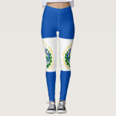 Leggings Drapeau d'El Salvador (Devant)