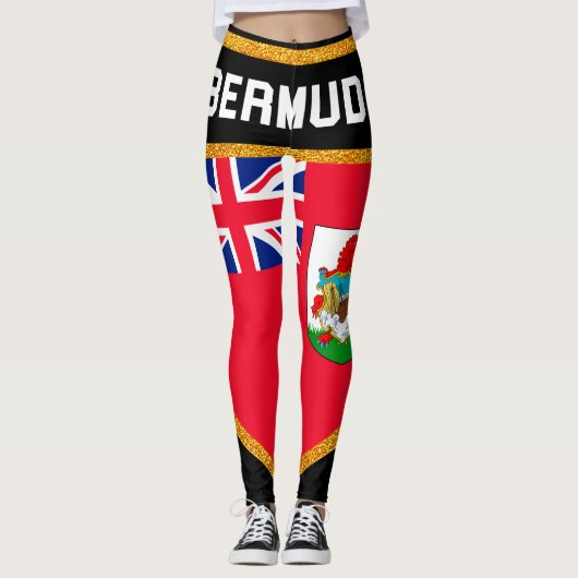 Leggings Drapeau des Bermudes (Devant)