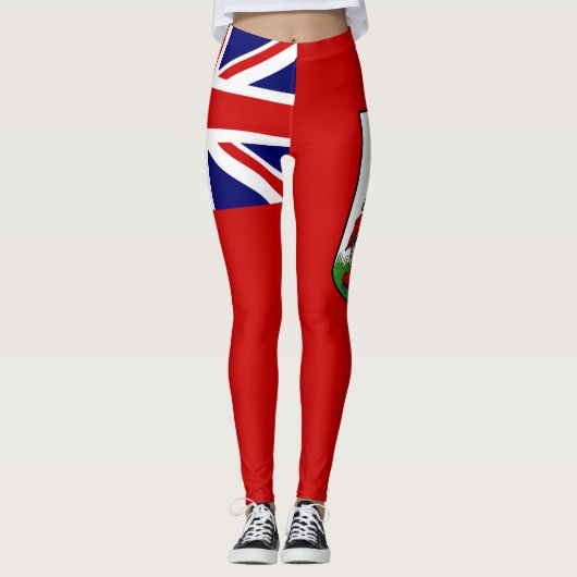 Leggings Drapeau des Bermudes (Devant)