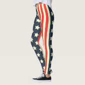 Leggings Drapeau des États-Unis d'Amérique (Gauche)