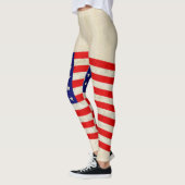 Leggings Drapeau des États-Unis d'Amérique - grungy (Gauche)