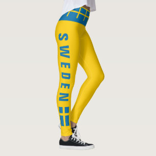 Leggings Drapeau des guêtres de la Suède mini de luxe