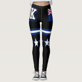 Leggings Drapeau des Îles Cook (Devant)