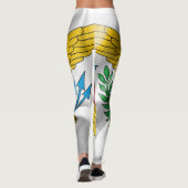 Leggings Drapeau des îles Vierges américaines (Dos)