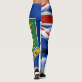 Leggings Drapeau des îles Vierges britanniques (Dos)