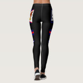 Leggings Drapeau des Samoa américaines (Dos)