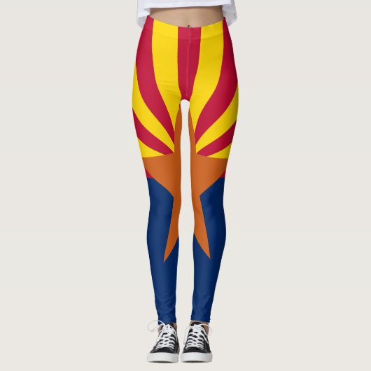 Leggings Drapeau d'État de l'Arizona (Devant)