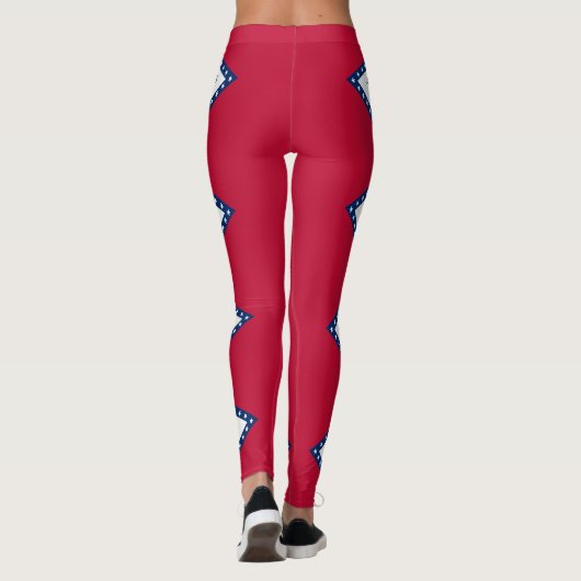 Leggings Drapeau d'État de l'Arkansas (Dos)