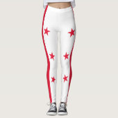 Leggings Drapeau d'État de Washington DC (Devant)