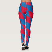 Leggings Drapeau diamant Bavière bleu et rouge Motif (Dos)